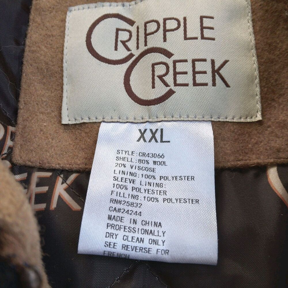 Vintage Cripple Creek Jacket Wool Blend Western Southwestern Rodeo USA Mens XXL - Picture 6 of 13